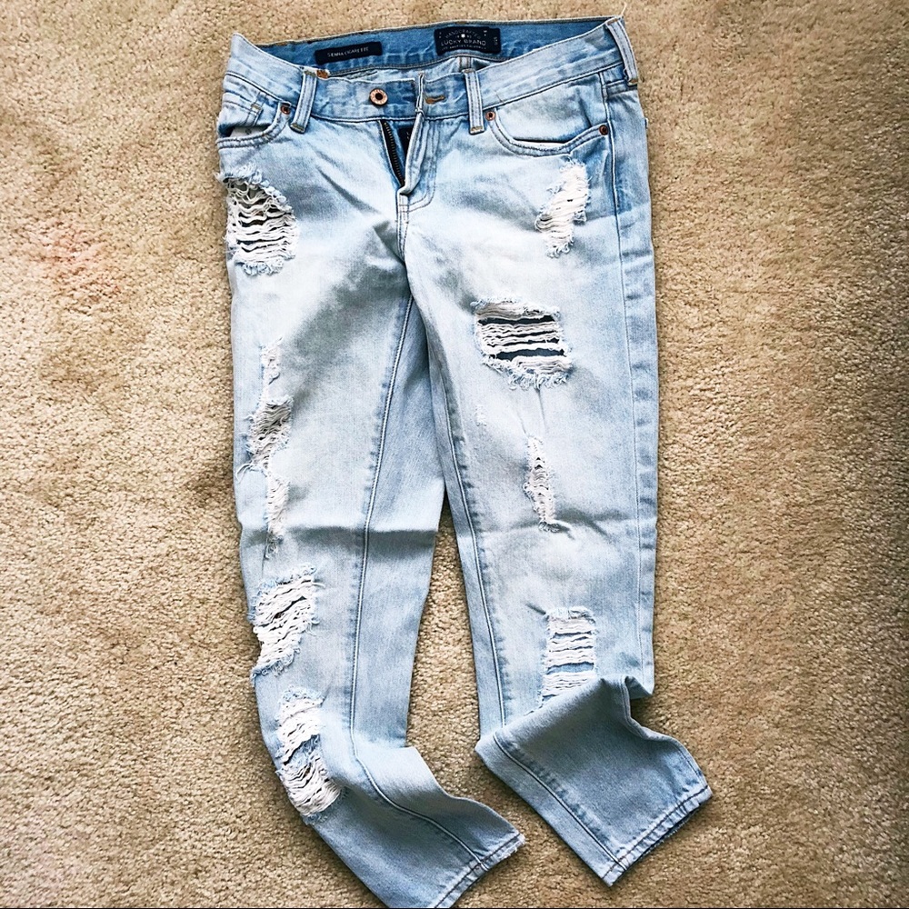 Lucky Brand Sienna Cigarette Boyfriend Jeans